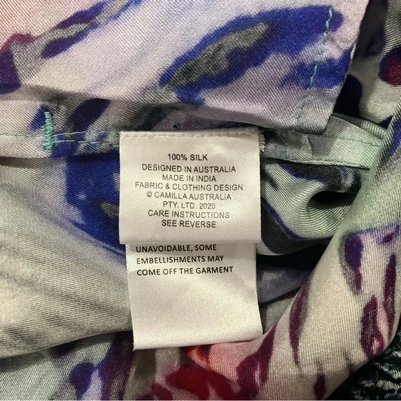 Camilla Wide Leg Silk Pants Mighty Meow - Picture 6 of 6